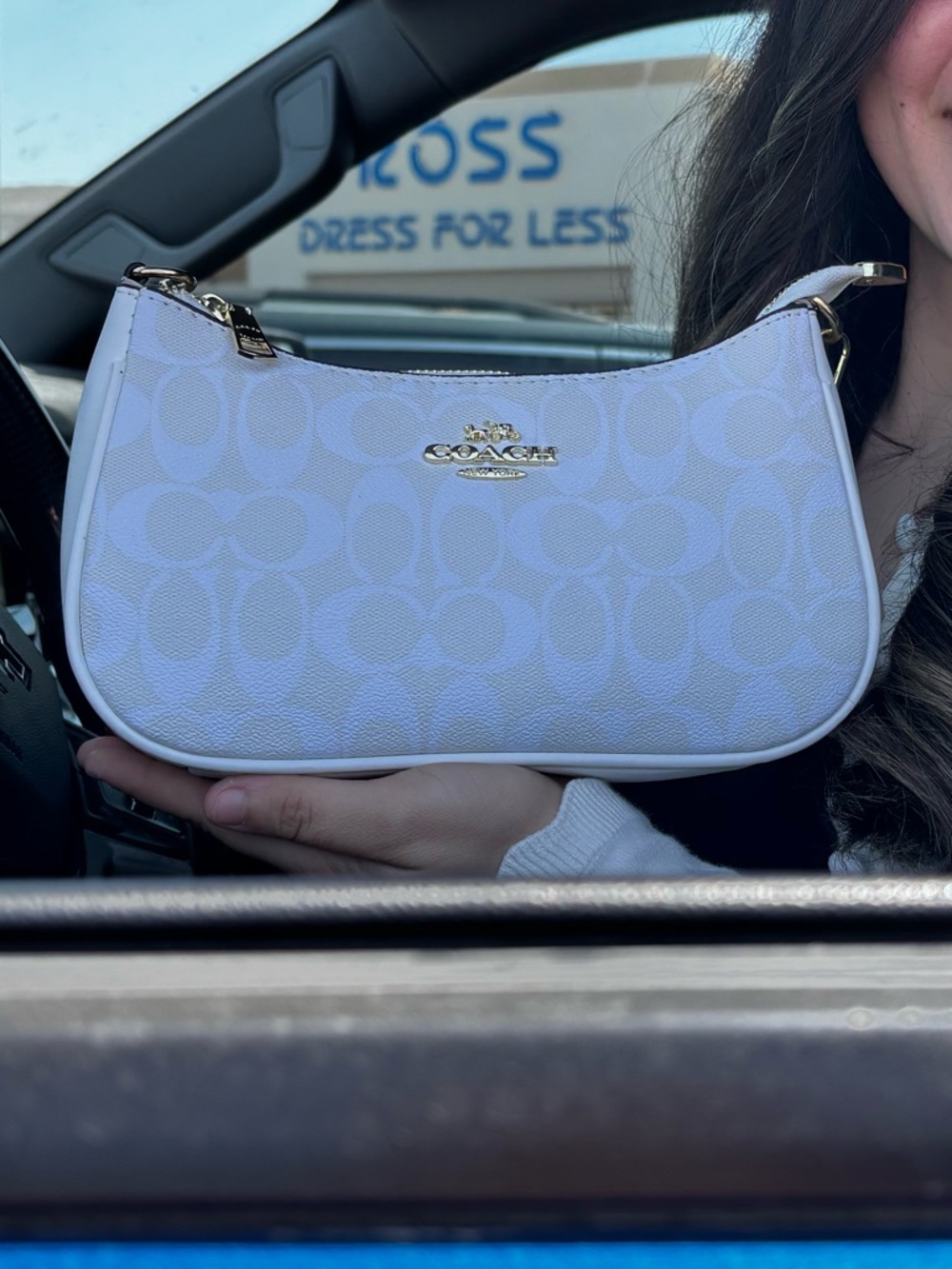coach white bag 🤍